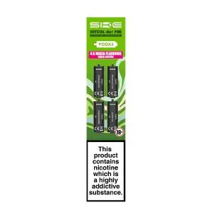 SKE Crystal 4-in-1 2400 Mixed Flavour Prefilled Pods - Green Edition