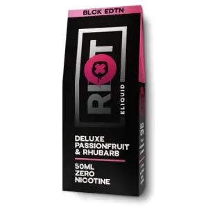 Riot Squad Black Ed Deluxe Passionfruit rhubarb 100ml Shortfill