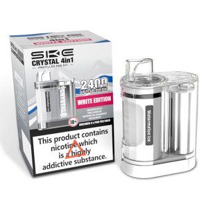 SKE Crystal 4-in-1 2400 Pod Kit White Edition