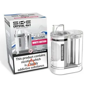 SKE Crystal 4-in-1 2400 Pod Kit White Edition