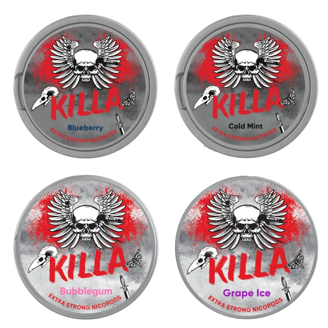Killa Nicotine Pouches - Strawberry Lychee / 16.5mg